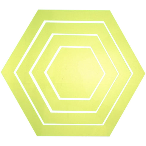 Tools Hexagon Ruler Sewing Patchwork Template 4Pcs Plastic Transparent Handmade Drawing Tools for DIY Crafting Quilting Art Supplies Tool...