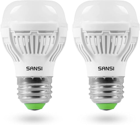 SANSI 60W Equivalent LED Light Bulbs, 22-Year Lifetime, 2 Pack 900 Lumens LED Bulbs with Ceramic Technology, 5000K Daylight 9W Non-Dimmable, E26, ...