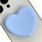 Cute Heart Shape Silicone Cover Expandable and Collapsible Mobile Phone Grip Stand Holder for Phone Tablet Cell Phone Accessory (Blue)...