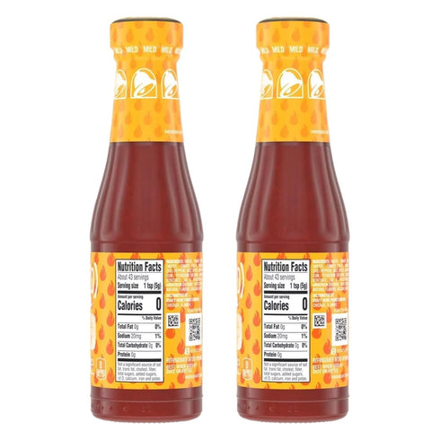 Taco Bell Mild Sauce (2 Pack) 7.5 ouce with Deal Dave Card...