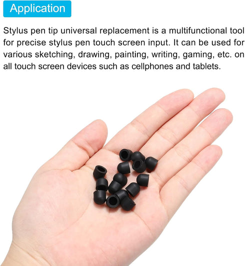 MECCANIXITY 30pcs 7.5mm Stylus Pen Fine Tips Conductive Rubber Capacitive Touch Screen Pens Tip Soft Universal Replacement...