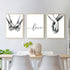 Kiddale Love and Hand in Hand Wall Art Canvas Print Poster,Simple Fashion Black and White Sketch Art Line Drawing Decor for Home Living Room Bedro...