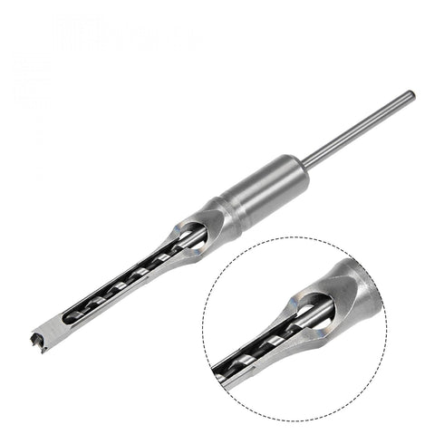 uxcell Square Hole Drill Bit, 5/16" High-Carbon Steel Hollow Chisel Mortise Power Tool for Woodworking...