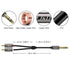 J&D 1/4 inch TRS to Dual RCA Audio Cable, Gold Plated Copper Shell Heavy Duty 6.35mm 1/4 inch Male TRS to 2 RCA Male Stereo Audio Y Splitter Cable...
