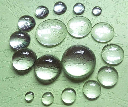 100 Pieces Round Glass Cabochon Clear Dome Tiles Flat Back for Cameo Pendants Photo Jewelry Handcrafts DIY Findings Rings Necklaces (16mm/0.6")...