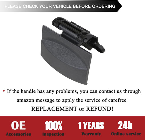 74445 Parking Brake Release Handle (Slate Gray) Compatible with 2006-2010 Dodge Ram/2004-2006 Dodge Durango...