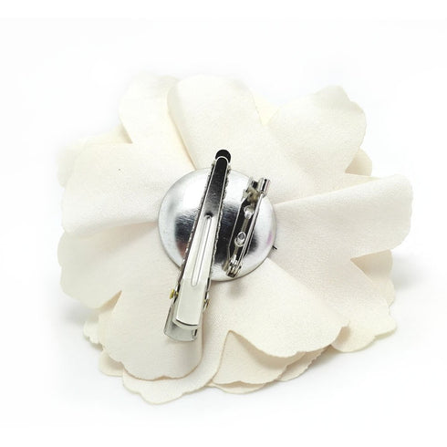 Camellias Flower Hair Clip and Brooch Pin 1 PCS(Cream) (A74)...