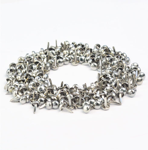 500 PCS Paper Fasteners, baotongle Brass Plated Scrapbooking Brads Round Metal Brads with Storage Bag for Crafts Making DIY, Gold and Silver...