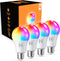 Smart WiFi Color Changing Light Bulbs, 16 Million Colors RGBWW, Compatible with Alexa and Google Assistant, Pack (4 Count (Pack of 1)), ?HFY0004-S...