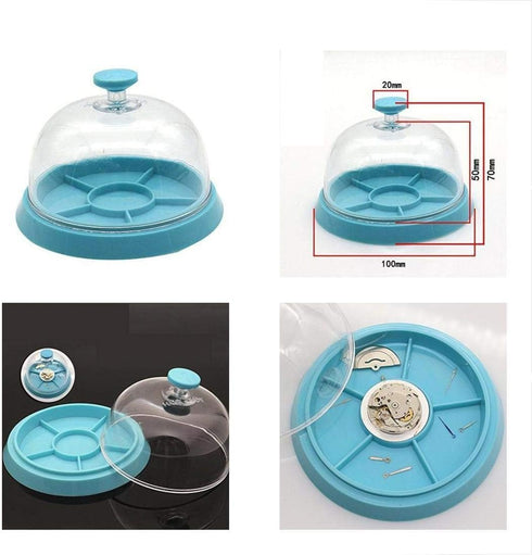 One pair plastic Dustsheet cover/watch movement cover/Tray Parts Watchmakers...