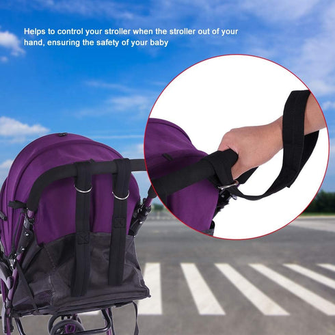 Baby Stroller Safety Wrist Strap, Anti-Lost Wrist Leash, Stroller Wheelchair Safety Wrist Strap Stroller Leash Pram Carriage Stroller Clips Cushio...