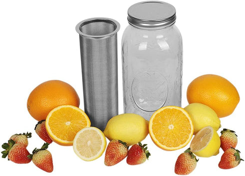 UPTRUST Cold Brew Coffee Maker Filter for 2Quart/64ounce Wide Mouth Mason Jar-Iced Coffee&Tea&Fruit Maker (Jar NOT Included)...