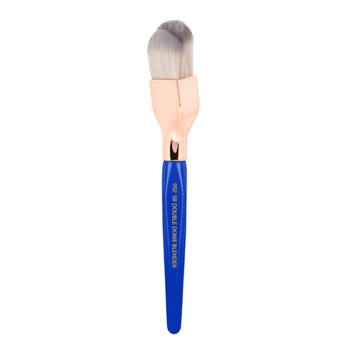 Bdellium Tools Professional Makeup Brush - Golden Triangle 952 Small Rounded Double Dome Blender - With All Vegan and Soft Synthetic Fibers, For A...
