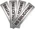 No Soliciting Sign for House Door 7.0" x 2.0" Signs for Business Home Office Wall with Strong Self Adhesive Aluminum Metal Signboard Keep Solicito...