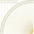 H&W 12''L Golden Ring Loop Round Shape Card Holders 40PCS Floral Picks Clips for Wedding & Flower Arrangements, DIY Craft Wire Clip Table Card Hol...