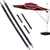 Umbrella Wind Stabilizer Straps,Fixed Strap for Large Outdoor Umbrella,Adjustable and Reusable Cantilever Parasol Wind Straps...