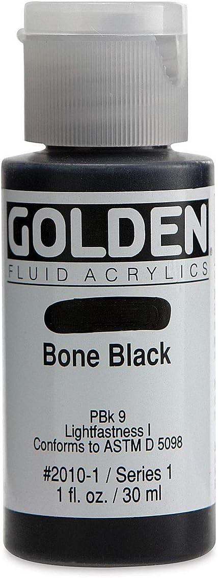 Pro-Art Golden Pro-Art Fluid ACR Bone Black 1oz...