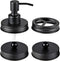 Mason Jar Bathroom Accessories Lids Set(4pcs) - Jars Not Included - Soap Dispenser,Toothbrush Holder, Apothecary Jars Lids for Regular Mouth Mason...