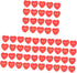 KESYOO 300 Pcs Button Red Decor Hand Decor Red Decorations Heart Shaped Buttons Heart Cloth Buttons Resin Sewing Buttons DIY Supplies Clothing But...
