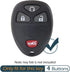 2Pcs Silicone 4 Buttons Key Fob Cover Remote Case Keyless Protector Compatible with Chevrolet Silverado Suburban Tahoe Traverse GMC Acadia Savana ...
