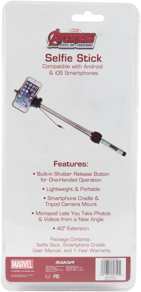 Marvel Avengers Selfie Stick with Aux-in Wired Shutter Release...