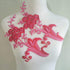 Plum Embroidery Cloth Sstickers Garment Accessories Embroidery Appliques Plant Embroidery Stickers Pillows Home Apparel Decoration Appliques (red)...