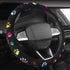 Embroidered Cute Steering Wheel Cover for Women Ladies,Stitched Paws Claws,Sweat Absorb,Universal Size 15.2",Black (FXP-PAW02)...