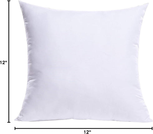 MIULEE Throw Pillow Insert Premium Pillow Stuffer Sham Square for Decorative Cushion Bed Couch Sofa 12x12 Inch...