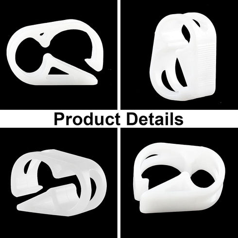 1/4" - 5/16" Plastic Tubing Clamps Flow Control Hose Clamp, Laboratory Pinch Valve Shut Off Hose Clamp - Pack of 5 White...