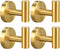 4 Pack Towel Hooks, Robe Hook, Bathroom Coat Hook Wall Mounted, SUS304 Stainless Steel Bathroom Hooks, Towel Hook for Bedroom Kitchen Hotel Office...