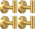 4 Pack Towel Hooks, Robe Hook, Bathroom Coat Hook Wall Mounted, SUS304 Stainless Steel Bathroom Hooks, Towel Hook for Bedroom Kitchen Hotel Office...