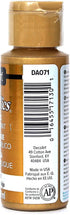 DecoArt Dazzling Metallics - 2 Ounce 4 Pack Glorious Gold Acrylic Paint Set Gold Metallic Acrylic Paint Art Supplies- Art Projects, Home Decor- E-...