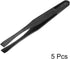 uxcell Plastic Anti-static Tweezers, Precision Flat Tip for Jewelry Craft DIY Beauty Electronics Repair Tool Black 5 Pcs...