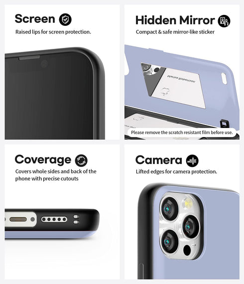 GOOSPERY Magnetic Door Bumper Compatible with iPhone 13 Pro Case, Card Holder Wallet Case, Easy Magnet Auto Closing Protective Dual Layer Sturdy P...