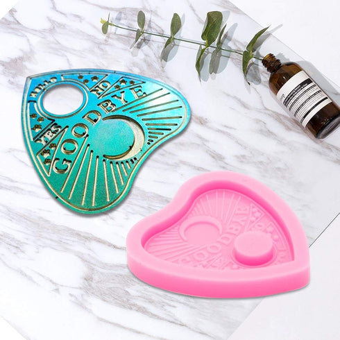 Super Glossy Heart Shape Silicone Molds - Badge Reel & Keychain Molds...