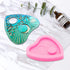 Super Glossy Heart Shape Silicone Molds - Badge Reel & Keychain Molds...
