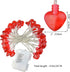Yolyoo 14.7 ft 40 LEDs Heart Shaped String Lights for Valentines Day,Wedding,Mother's Day,Christmas,Party Favors,Pink White Red Heart Shaped Light...