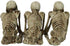 Ebros Gift Whimsical Gothic See No Evil Hear No Evil Speak No Evil Skeletons Shelf Sitter Figurines 3.75" Tall Ossuary Macabre Decor Accent...