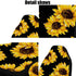 Car Front Seat Covers, Universal Blue 3D Animal Wolf PrintingCar Seat Protector Seat Cushion Full Cover Fit Most Car,Truck,SUV,Van (Sunflower-2PC)...