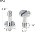 MY MIRONEY 4-Pack 1/4 Inch Camera Quick Release Screw Metal Tripod Screw Adapter Connecter Slotted Screw for DSLR Camera, Type 1...