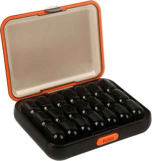 21girds Pill Organizer 7 Day, 3 Times a Day Large Weekly Pill Box, Push Button Daily Pill Case for Vitamin, Fish Oil, Supplements Waterproof...