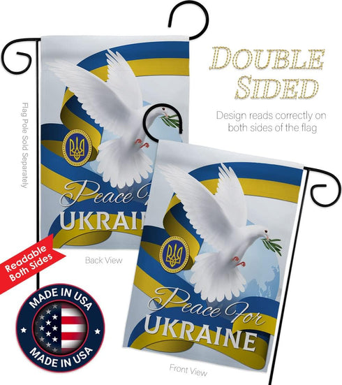 Ukrainian Decorations Home Decor Banner Room Wall Art Patio Lawn Front Porch Outdoor Small Tapestry Yard Sign Wall Hanging Stand with Bandera de U...