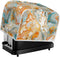 2 Slice Toaster Cover Gold Cyan Marble Appliance Toaster Cover Abstract Art Fluid Painting Universal Fit Wide Slot Bread Maker Protective Cover (1...