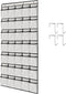 1 Pack 35 Breathable Mesh Pockets Large Hanging Shoe Organizer Over The Door Shoe Rack for Closet Door Storage Shoe Holder Hanger, 4Hooks, White (...