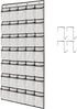 1 Pack 35 Breathable Mesh Pockets Large Hanging Shoe Organizer Over The Door Shoe Rack for Closet Door Storage Shoe Holder Hanger, 4Hooks, White (...