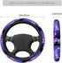 Swono Butterfly Bling Steering Wheel Cover for Men Women Beautiful Butterflies Purple Bling Universal 15 Inch Auto Neoprene Case Anti-Slip Car Whe...