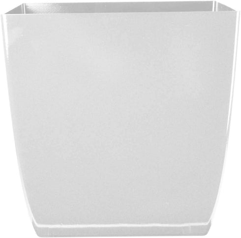 The HC Companies 8 Inch Aria Square Self Watering Planter - Plastic Plant Pot for Indoor Outdoor Plants Flowers Herbs, Glossy White...