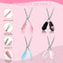 4 Pieces Cute Mini Scissors, Cartoon Cat Paw Stainless Steel Craft Scissors, Folding Stationery Scissors with Safety Cover, Portable Safety Scisso...