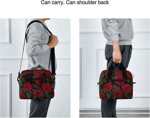 ALAZA Red Rose Flower Floral Insulated Lunch Box Reusable Cooler Bags with Shoulder Strap for Women Men Adults, 19-Can (12.5L)......