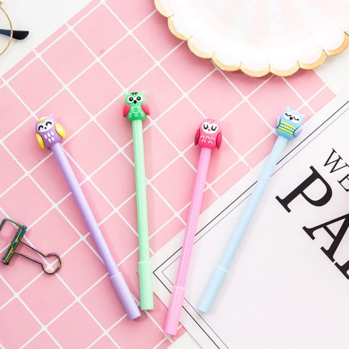Cartoon Animal Pens Ink Pens Gel Pen Writing Pens Neutral Pens School Office Supplies Kids Gifts 0.5mm Ball Point cone pen,8Pack...